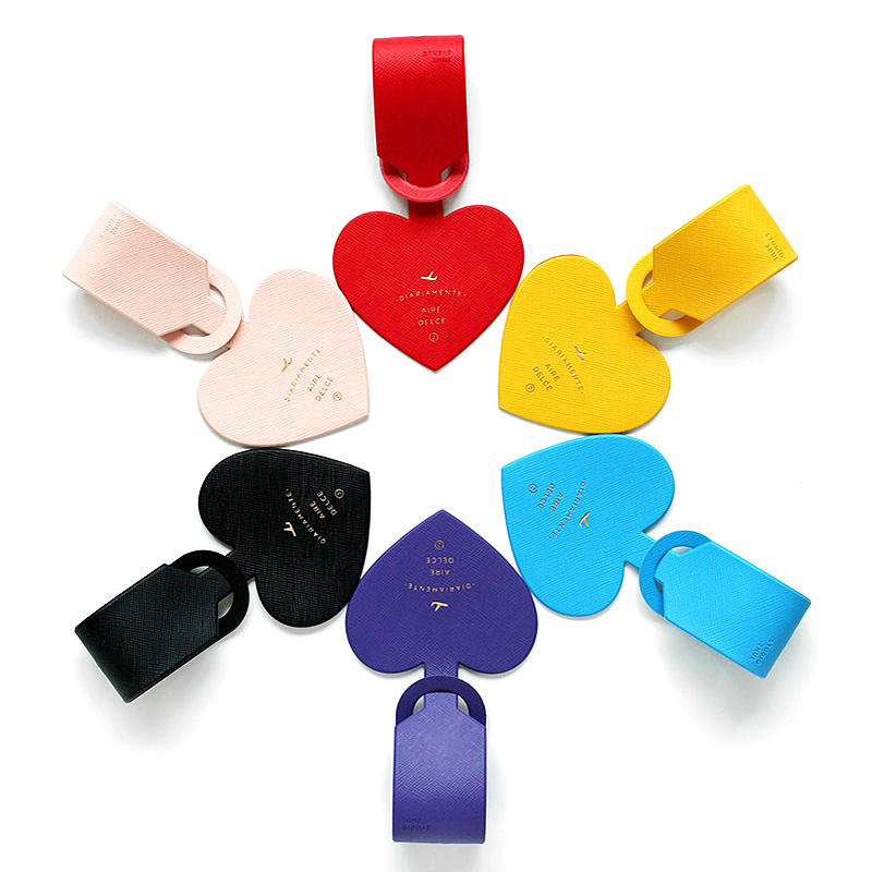 Simple Heart Shape Leather Lug - Travel Accessories Bag For Women recension och pris