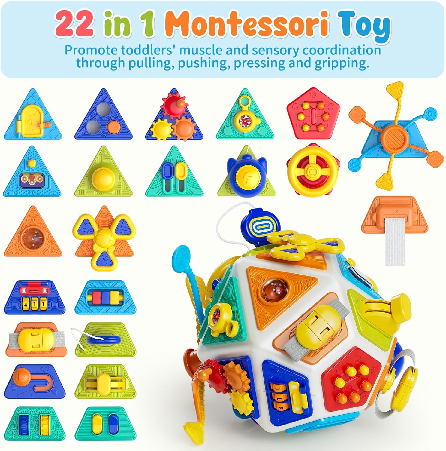 22-in-1 Baby Busy Board Activi - Travel Accessories For Baby recension och pris